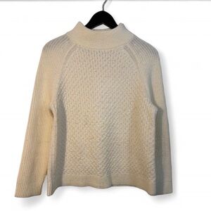 Talbots Cream Turtleneck Sweater